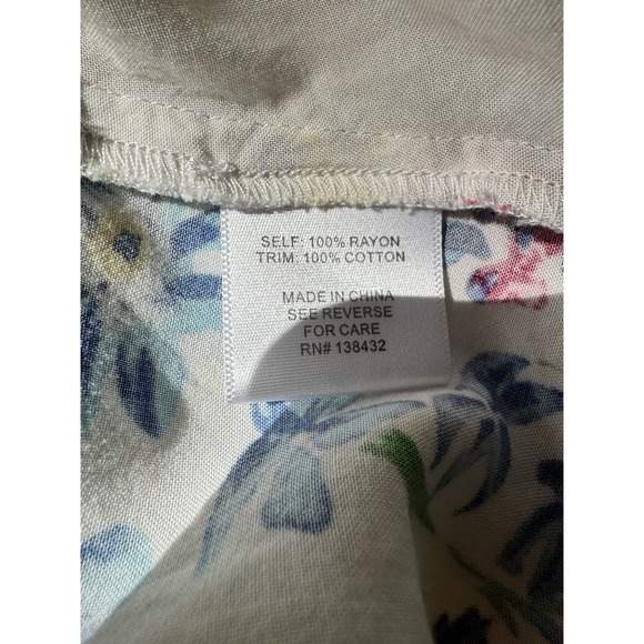 Modcloth Blouse Top 2X Bell Sleeve Fairy Whismy Boho Ethereal Floral Hippie - Picture 14 of 16